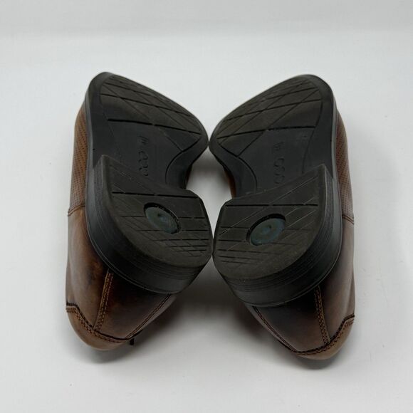 Ecco Melbourne Derby Casual Dress Shoes Mens 10 EU 44 Brown Leather Bicycle Toe main image 8